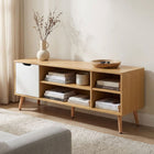 Como 1.2M Entertainment Unit - Maple + White