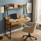 Siya 120cm Computer Study Desk with Drawers - Walnut