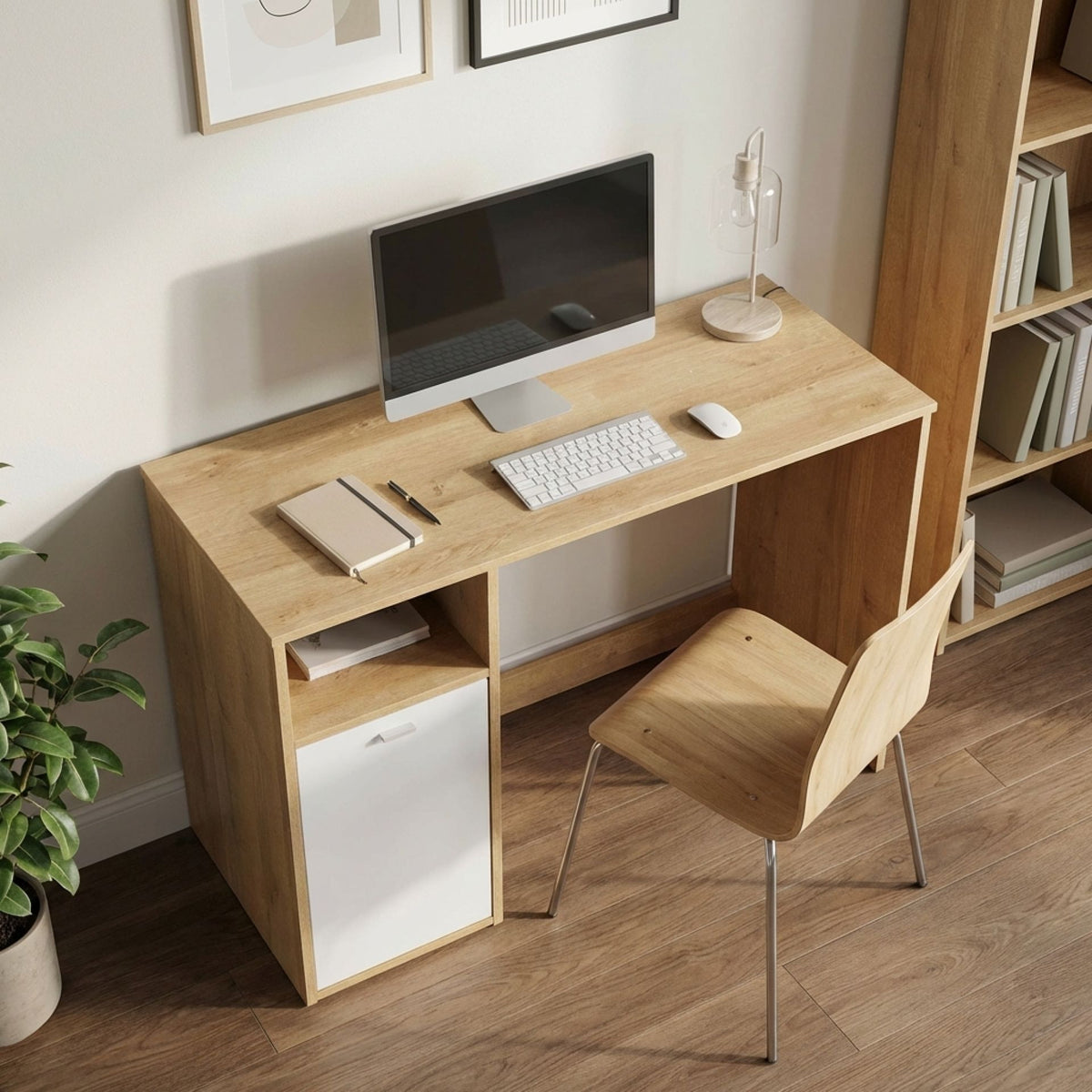 22099-makalu-100cm-computer-study-desk-with-cabinet-oak-2601301