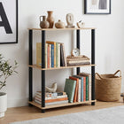 Horeke 3 Tier Flexi Storage Rack - Oak + Black