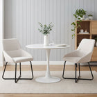 Alena Dining Chair - Set of 2 - Beige + Black