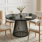 Arluna Round Dining Table 120x75cm - Black