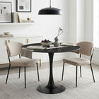 Tulesso Round Dining Table 90x75cm - Golden Black