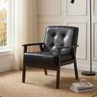 Ronan PU Armchair - Black