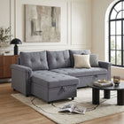 Murphy 3 Seater Sofa Bed with Storage - Dark Grey
