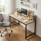 Easton 120cm Computer Desk - Natural + Black