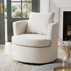 Luva Velvet Swivel Armchair - Cream