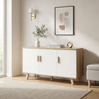 Alton Sideboard Buffet Table - Natural + White