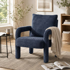 Modo Velvet Armchair - Navy Blue