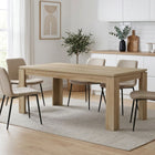 Azar Dining Table Rectangle 180 x 90cm - Natural