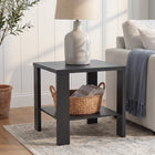Koda Square Side Table Coffee Table - Black