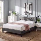 Blane Queen Bed Frame - Dark Grey