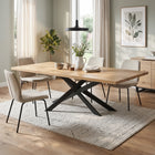 Croscen Rectangle Dining Table 240x95cm - Oak