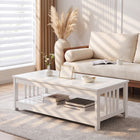 Wular Rectangle Coffee Table - White