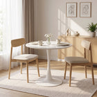Tulesso Round Dining Table 80x75cm - Snow White