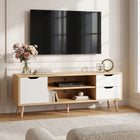 Laguna 1.2M Entertainment Unit - Maple + White