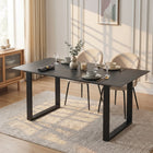 Ainsley Ceramic Dining Table 160 x 90cm - Golden Black