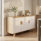 Alton Sideboard Buffet Table - Natural + White