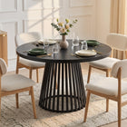Arluna Round Dining Table 120x75cm - Black