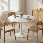 Tulesso Round Dining Table 90x75cm - Snow White