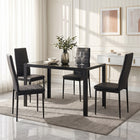 Samuel 5 Piece 1.2m Dining Set - Black