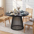 Arluna Round Dining Table 100x75cm - Black