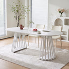 Kieran Oval Dining Table 180 x 90cm - White