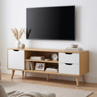 Laguna 1.2M Entertainment Unit - Maple + White