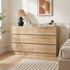 Harris 6 Drawers Low Boy - Oak