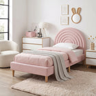 Lydia Single Bed Frame - Pink