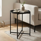 Ellison Round Side Table Coffee Table - Black