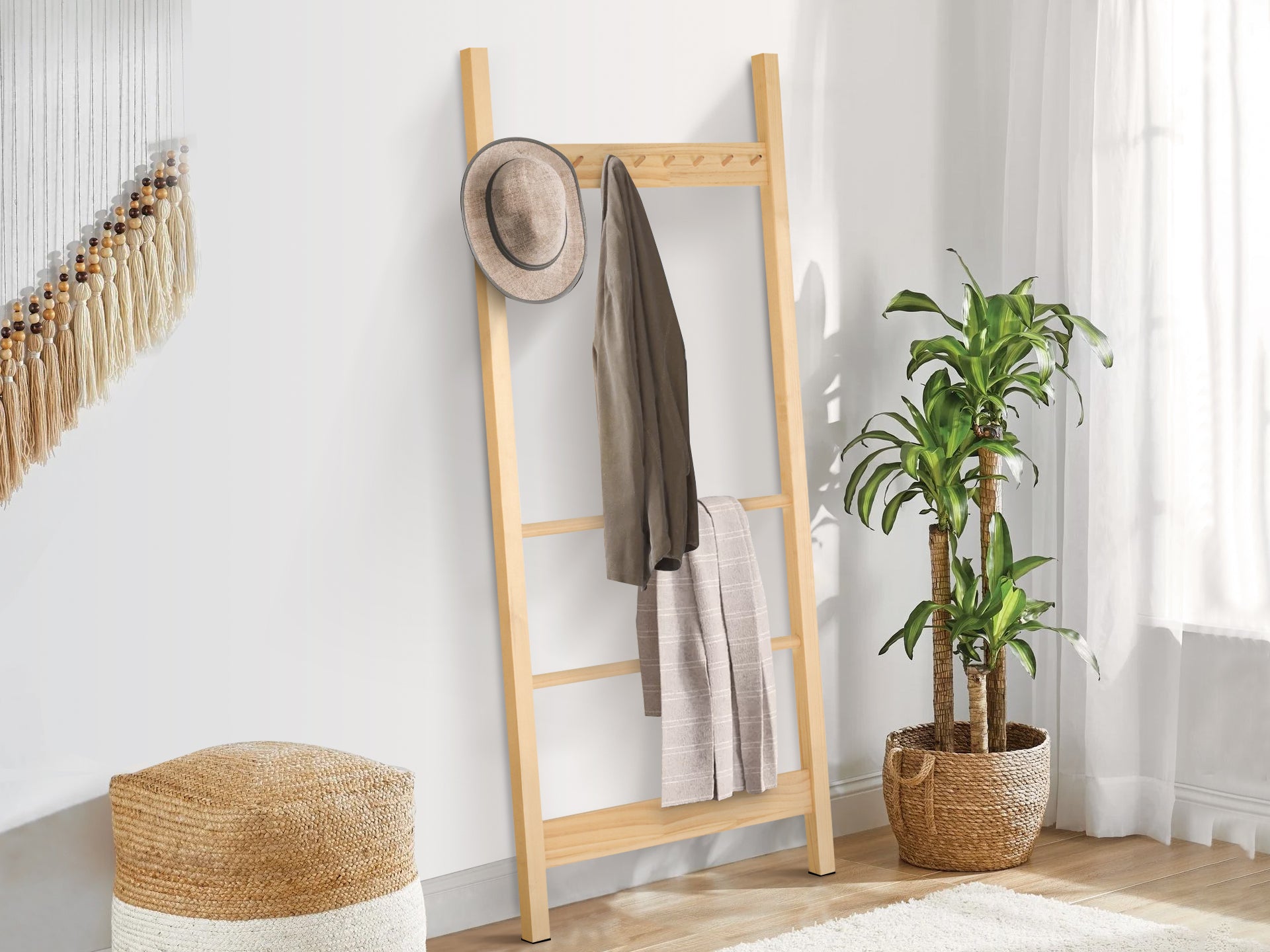 AGASSIZ Ladder Coat Rack Oak – Treasurebox