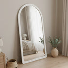 Eden Arched Full Length Mirror 190cm - White