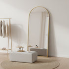 Archie Metal Arched Full Length Mirror - Gold