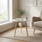 Elza Round Side Table Coffee Table 50cm