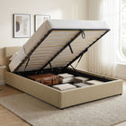 Violet Queen Gas Lift Bed Frame - Beige