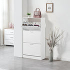 Matilda 3 Drawer Shoe Cabinet Storage Rack - White