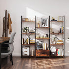 Auroa 4 Tier Bookshelf with Drawer - Rustic Brown