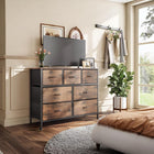 Madilyn 7 Drawers Lowboy - Rustic Brown