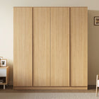 Benny 4 Door Wardrobe - Light Teak