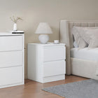 Hollis Bedside Table - White