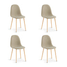 Arlo Linen Dining Chair - Set of 4 - Beige