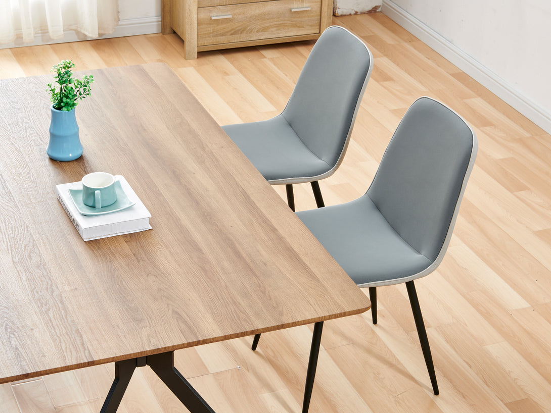 Treasurebox CALLIE 4PCS Dining Chair - LIGHT GREY