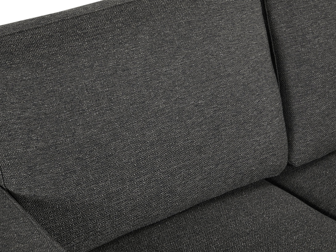Treasurebox Toronto 2 Seater Fabric Sofa - Dark Grey