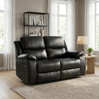 Wilson Manual 2 Seater Recliner Sofa - Black