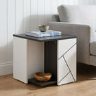 Dustin Side Table - Oak Grey + White