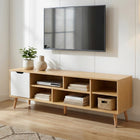 Como 1.4M Entertainment Unit - Maple + White