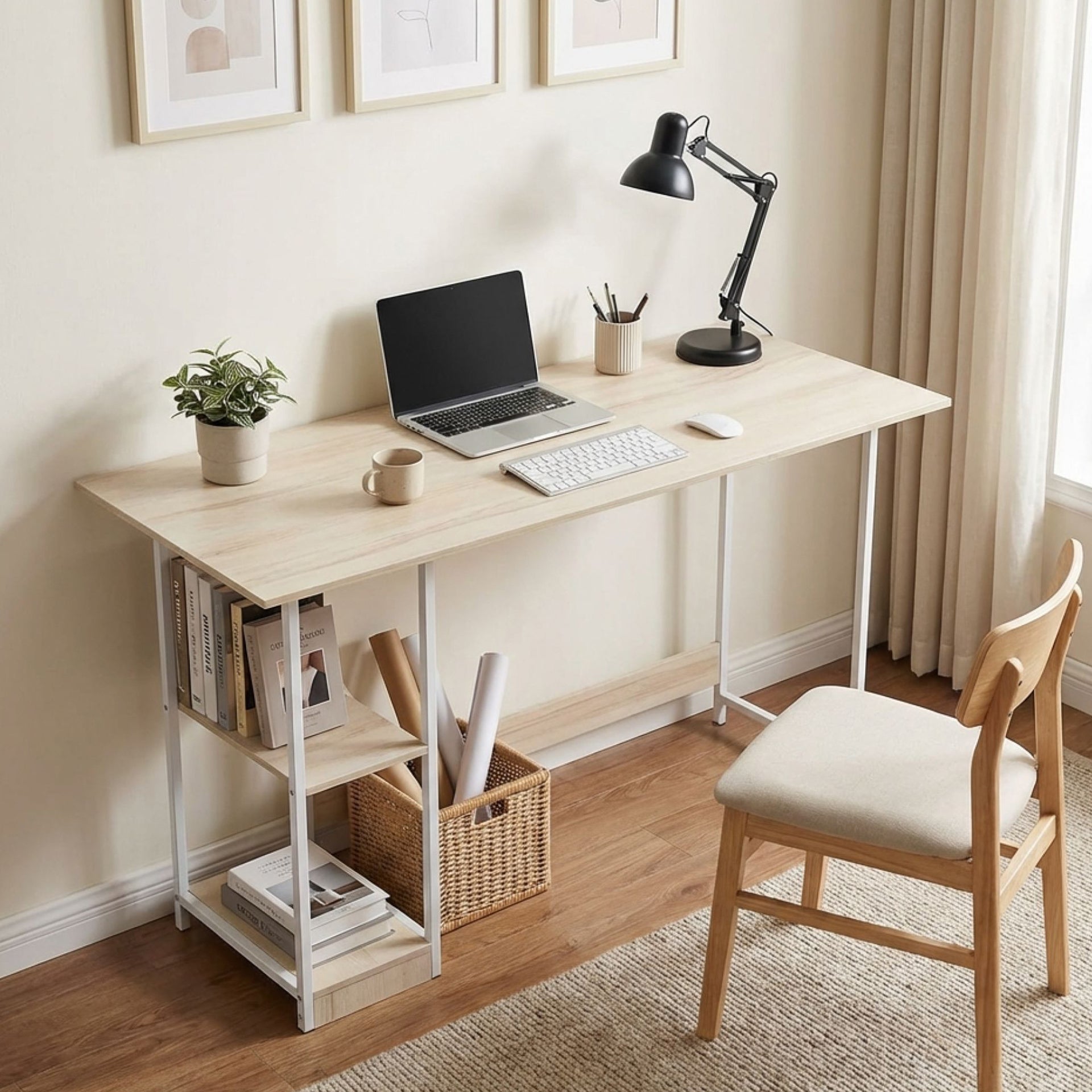 Monroe 120cm Computer Desk - Space Saving Style – Treasurebox