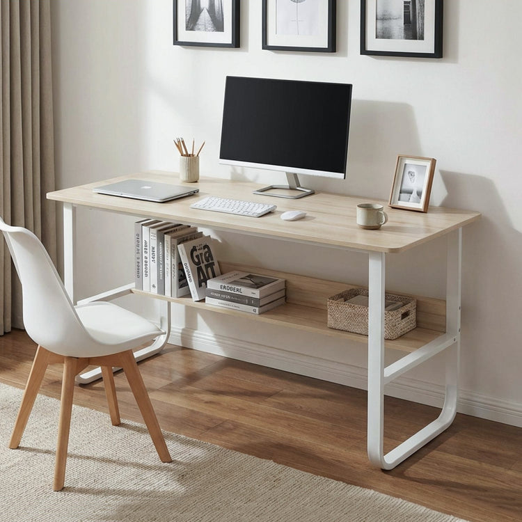 Andrea 120cm Computer Desk - Modern White Design – Treasurebox