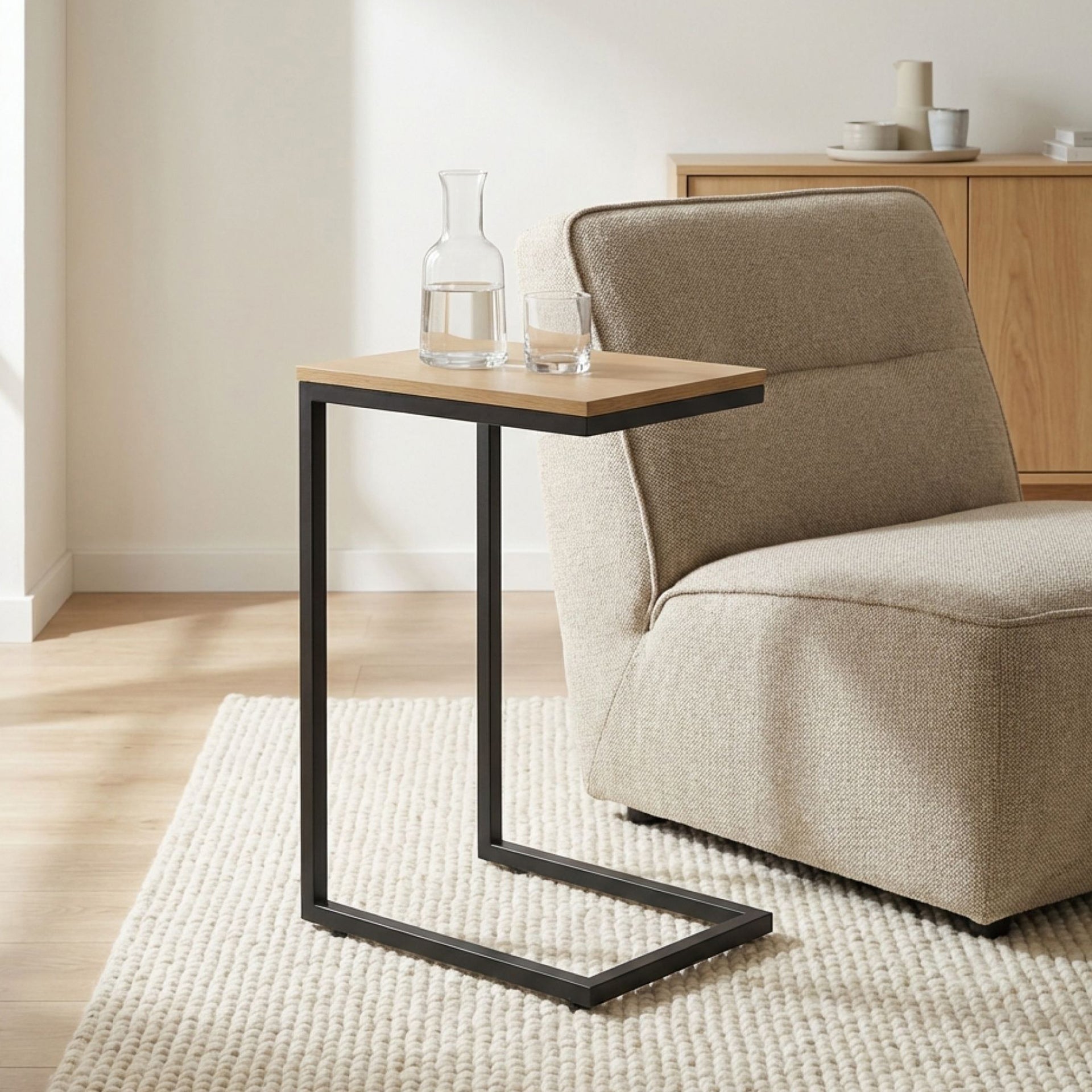 Clavia Side Table - Natural – Treasurebox